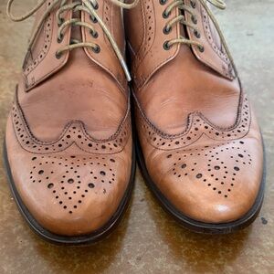 Hugo Boss Classic Tan Leather Brogue Shoes. Size 9